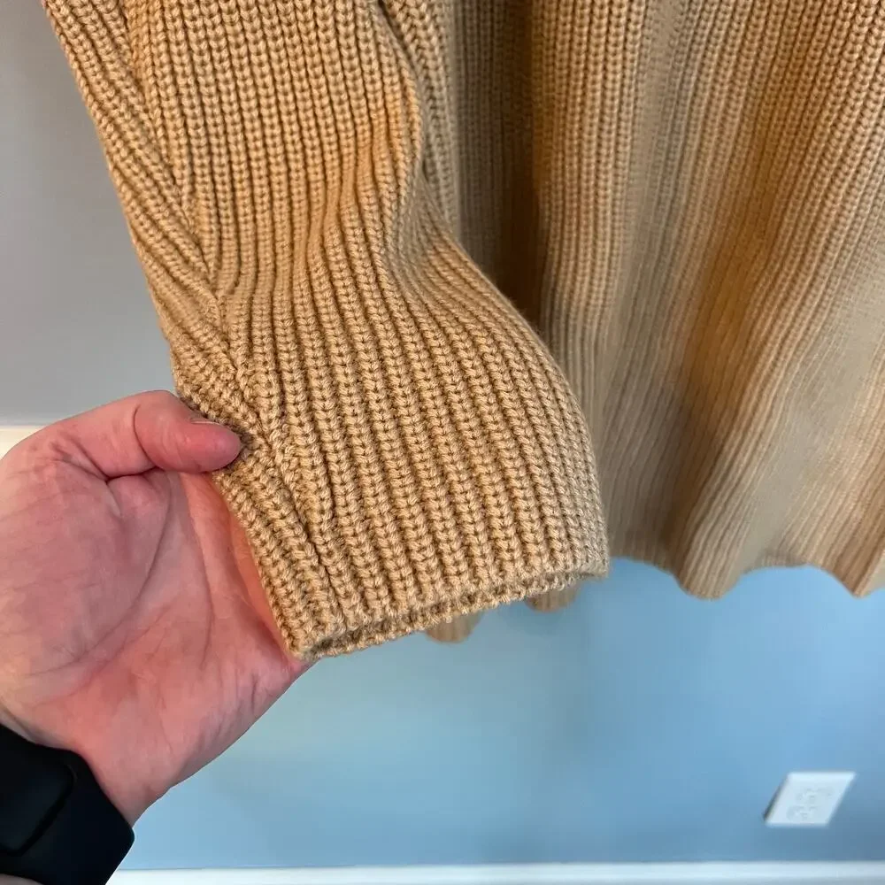 NEW WAYF Turtleneck Sweater Dress Long Sleeves Camel Size XS